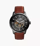 Townsman 48 mm Automatic Amber Leather Watch