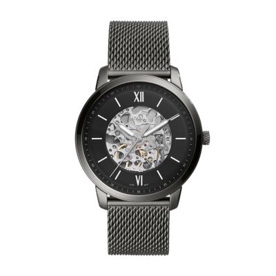 Neutra Automatic Smoke Stainless Steel Watch