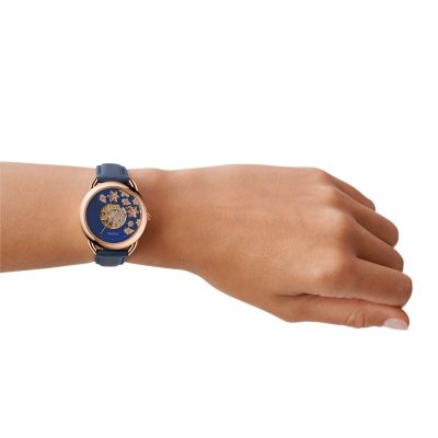 Tailor Automatic Blue Leather Watch ME3186 Watch Station