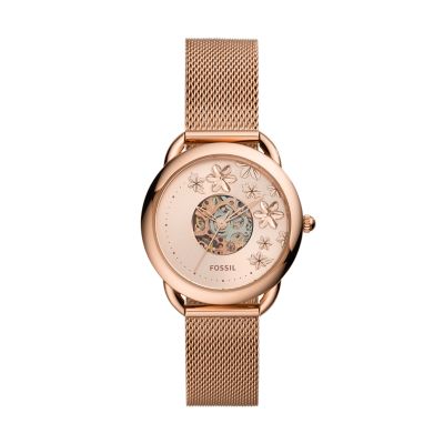 Fossil tailor watch rose gold new arrivals