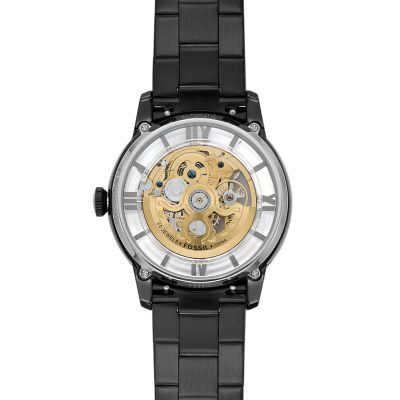 Automatic Watch - - Townsman Fossil ME3197 Steel 44mm Black Stainless