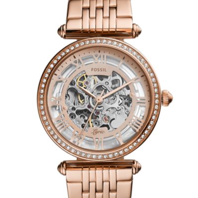 instant Baan Hoop van Rose Gold Tone Watches - Fossil