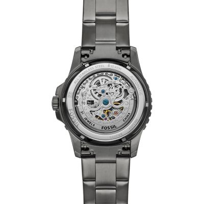FB-01 Automatic Smoke Stainless Steel Watch - ME3201 - Fossil