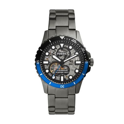 FB 01 Automatic Smoke Stainless Steel Watch