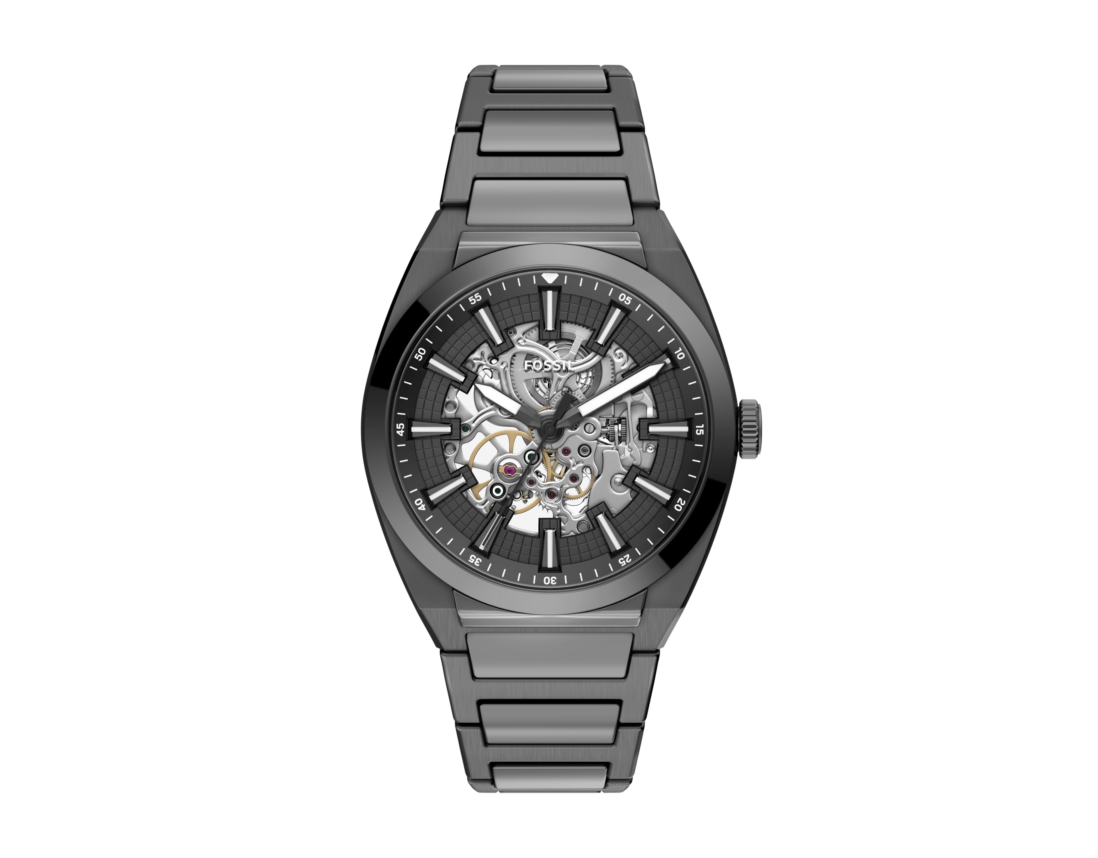 Everett 42mm Automatic Smoke Stainless Steel Watch