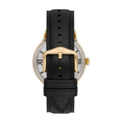 Townsman Automatic Black LiteHide™ Leather - - Fossil Watch ME3210