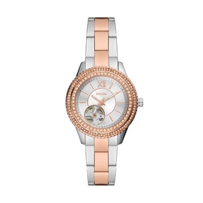 Fossil automatic outlet watch rose gold