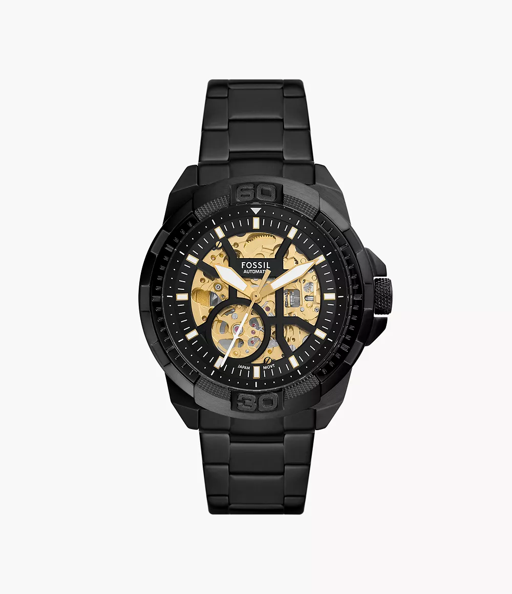 Fossil Men's Bronson Automatic Black Stainless Steel Watch