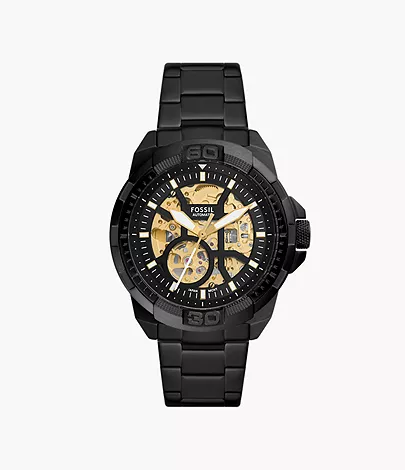 Bronson ME3217 Black - Automatic Watch - Steel Stainless Fossil