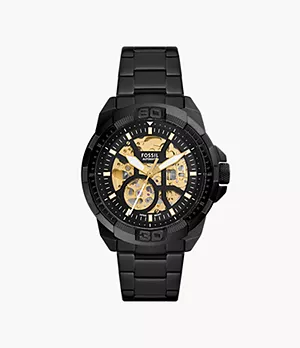 Bronson Automatic Black Stainless Steel Watch