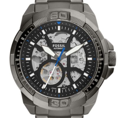 Bronson Automatic Smoke Stainless Steel Watch
