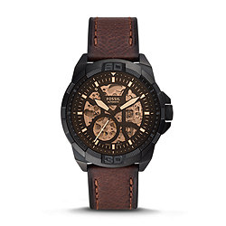 Bronson Automatic Brown Eco Leather Watch