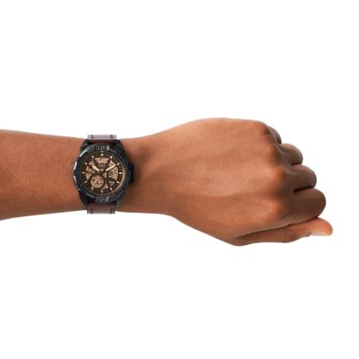 Watch Automatic - Leather Bronson - Fossil Brown ME3219 LiteHide™