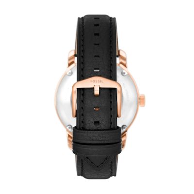 14mm Black LiteHide™ Leather Strap - S141221 - Fossil