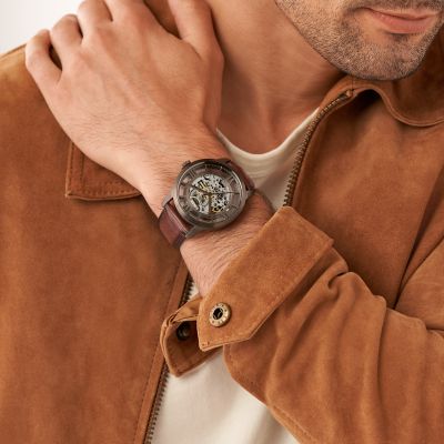 Townsman Automatic Brown LiteHide Leather Watch ME3225 Watch