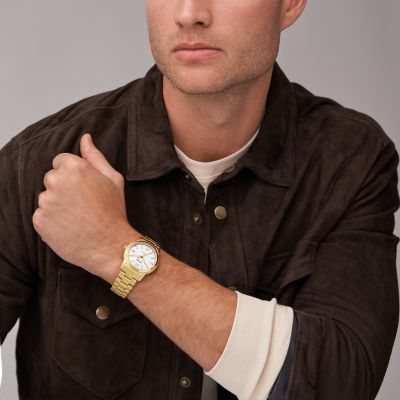 Gold automatic watch on sale mens