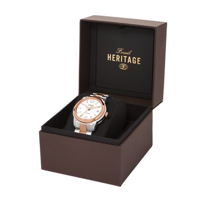 Fossil Heritage Automatic Two-Tone Stainless Steel Watch