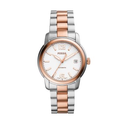 Fossil Heritage Automatic Two-Tone Stainless Steel Watch - ME3227 