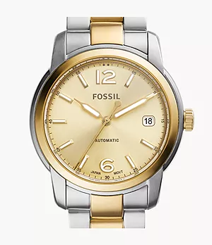 Fossil Heritage Automatic Two-Tone Stainless Steel Watch
