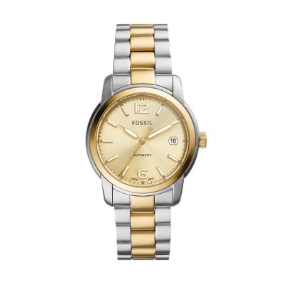 Fossil Heritage Automatic Two-Tone Stainless Steel Watch - ME3228 - Fossil