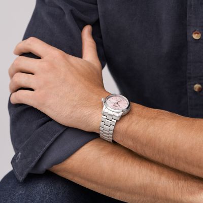 FOSSIL HERITAGE オートマティック ステンレススチールウォッチ