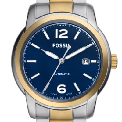 Fossil Heritage Automatic Two-Tone Stainless Steel Watch