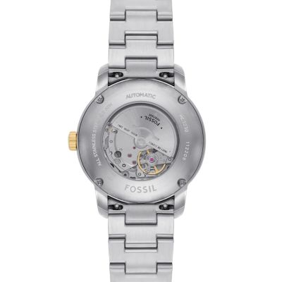 Reloj fossil discount stainless steel back