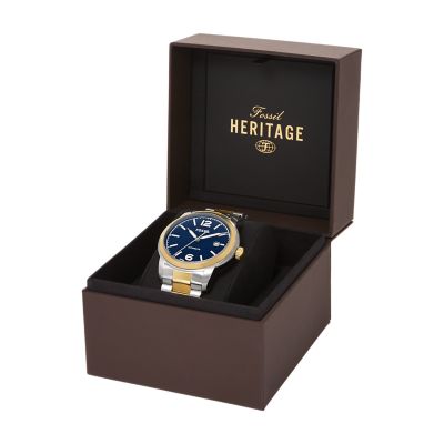 Fossil HERITAGE オートマティック ツートーン ステンレススチール