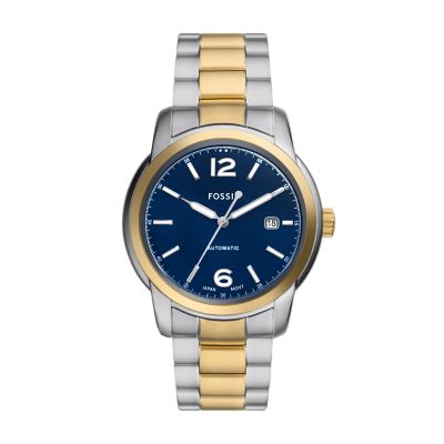 Fossil gold hotsell watch mens