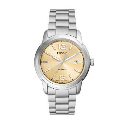 Fossil Heritage Automatic Gold-Tone Stainless Steel Watch - ME3232