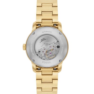 Fossil Heritage Automatic Gold-Tone Stainless Steel Watch - ME3232