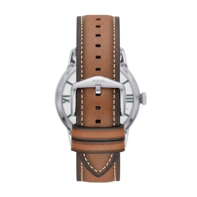 ME3234 Fossil - Leather Townsman - Automatic Tan Watch LiteHide™