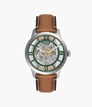 Townsman Automatic Tan Eco Leather Watch