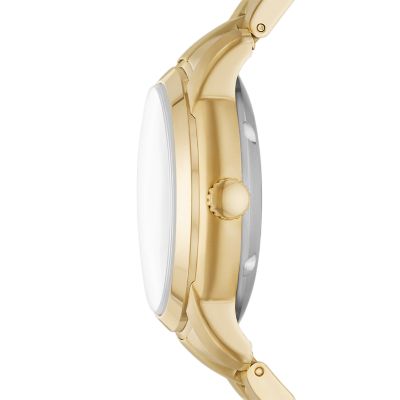 Fossil minimalist 2024 watch gold