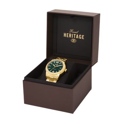 Fossil Heritage Automatic Gold-Tone Stainless Steel Watch - ME3235