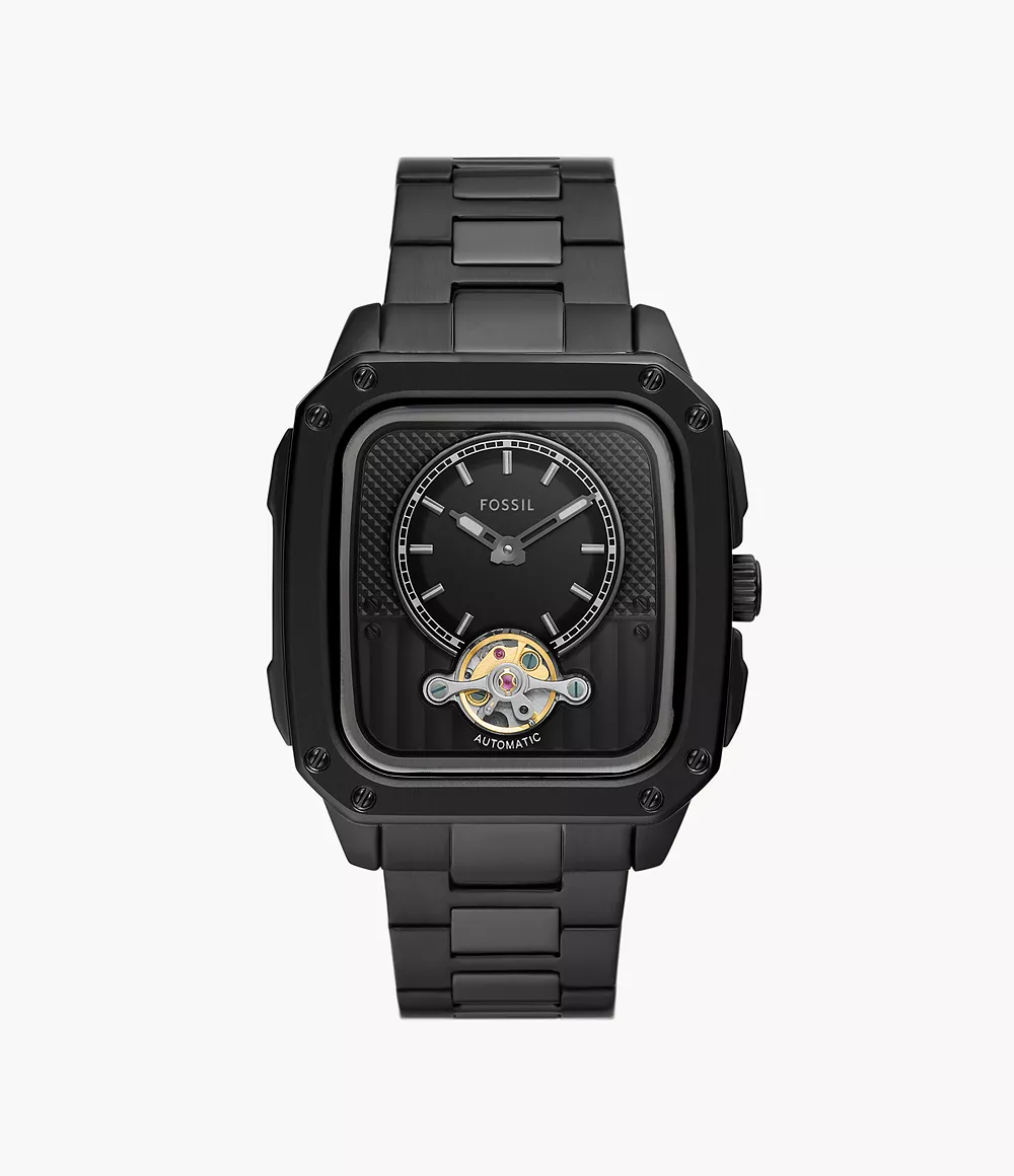 Image of Inscription Automatic Black Stainless Steel Watch