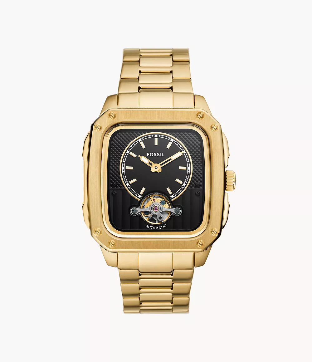 Inscription Automatic Gold-Tone Stainless Steel Watch
