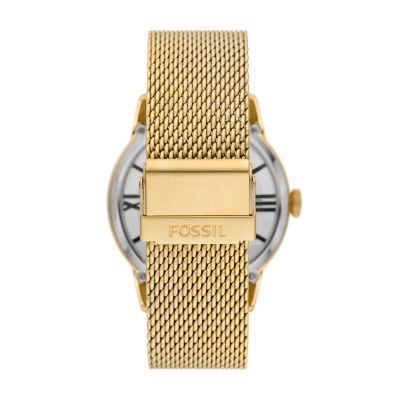 Lunar New Year Townsman Automatic Gold-Tone Stainless Steel Mesh