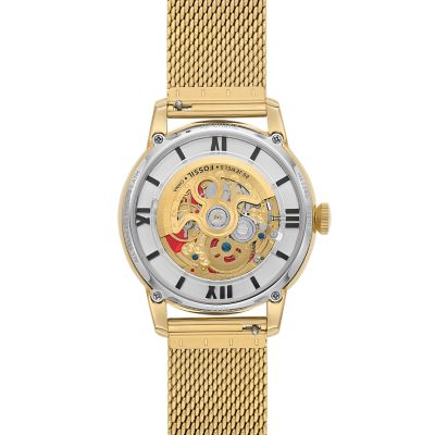 Lunar New Year Townsman Automatic Gold-Tone Stainless Steel Mesh