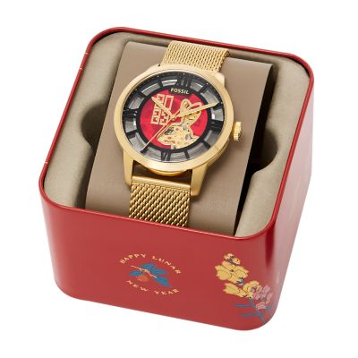 Fossil townsman rose on sale gold