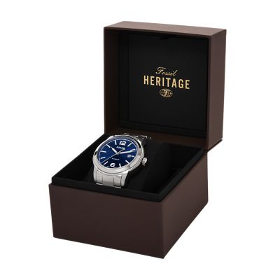 FOSSIL HERITAGE オートマティック ステンレススチールウォッチ