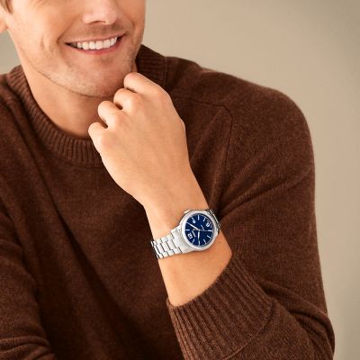 FOSSIL HERITAGE オートマティック ステンレススチールウォッチ