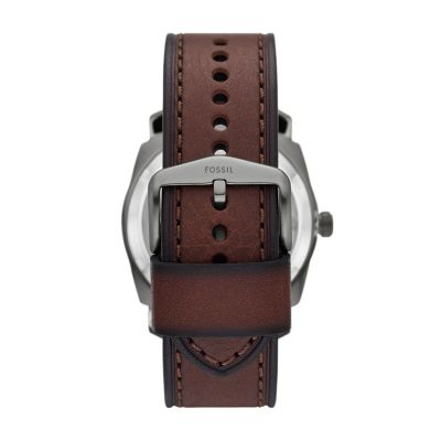 Machine Automatic Brown LiteHide™ Leather Watch