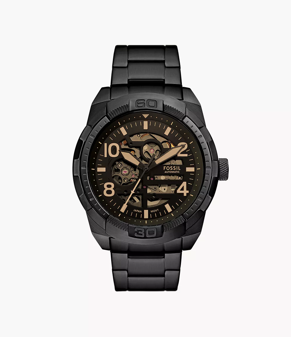 Bronson Automatic Black Stainless Steel Watch
