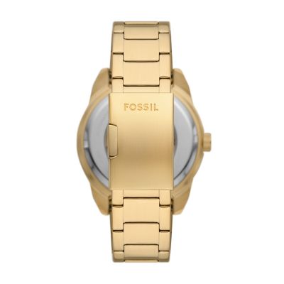 Fossil watch gold online tone