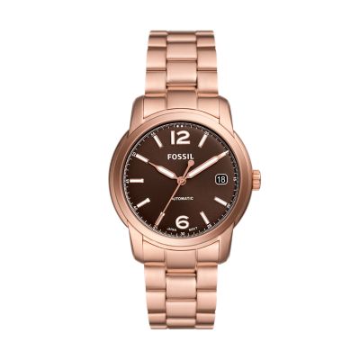 Fossil watches discount ladies rose gold