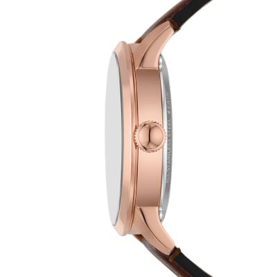 Fossil townsman clearance rose gold