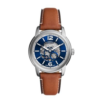 Fossil watches skeleton style best sale