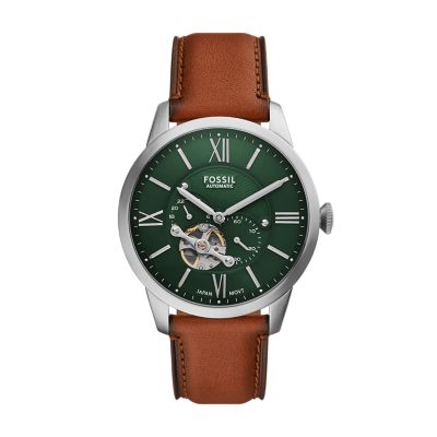 Townsman Multifunction Brown Leather Watch ME3265 Fossil