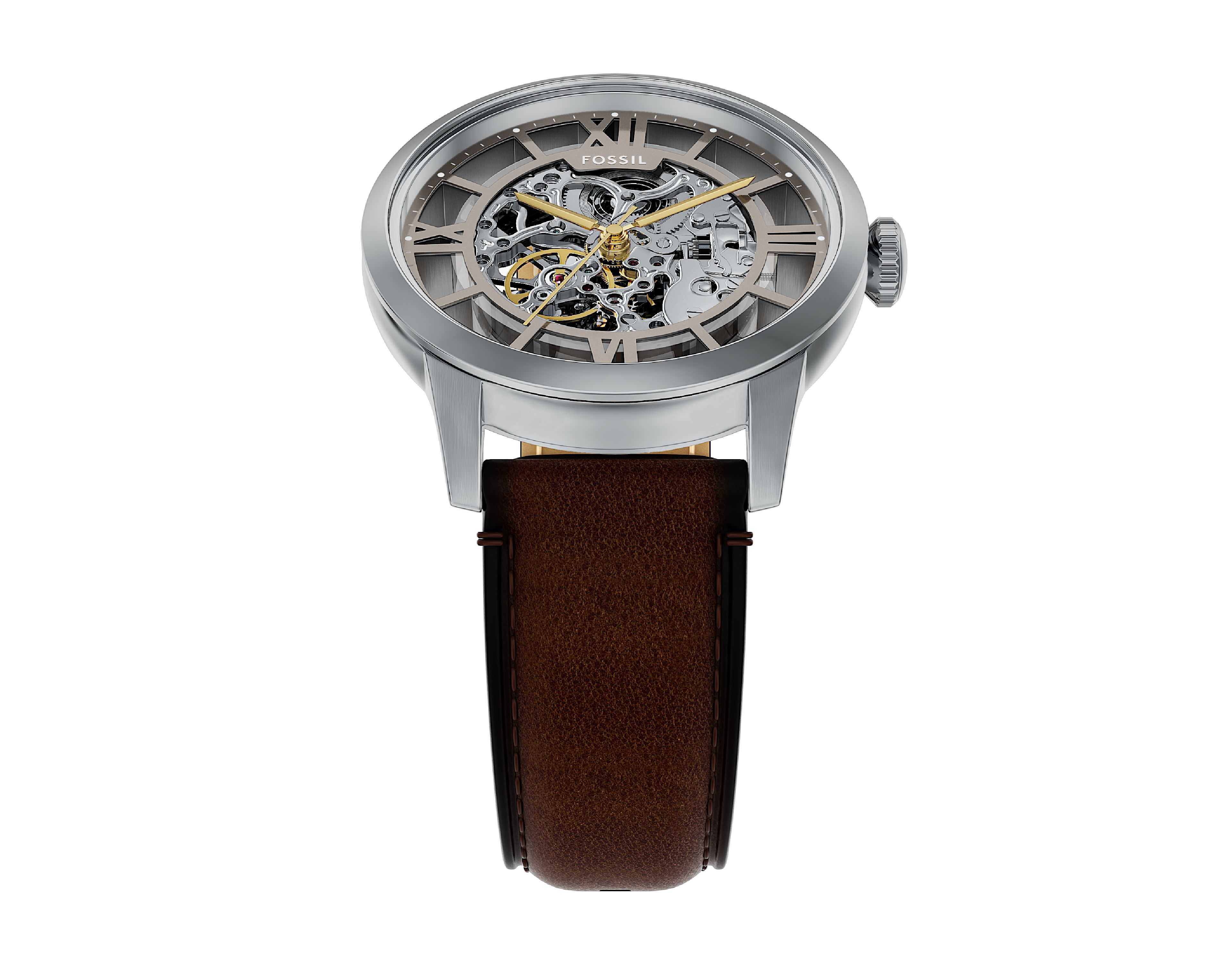 Townsman Automatic Brown Leather Watch